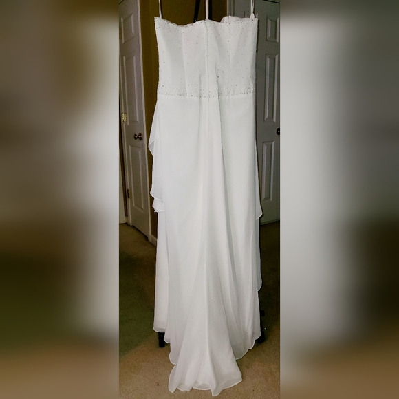 LaBelle Silk Chiffon Wedding Dress - Picture 5 of 8